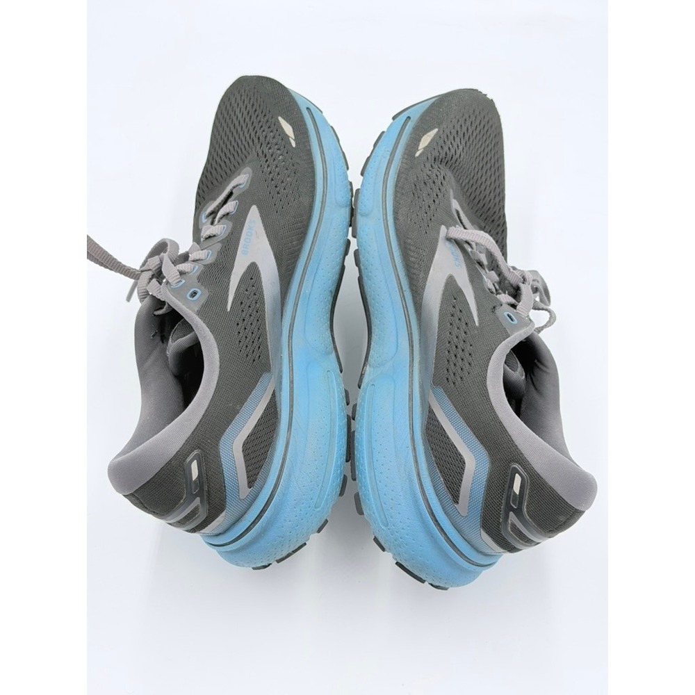 Brooks Ghost 15 Mens 8 Black Blue Gray Running Shoes Sneakers - Picture 6 of 8